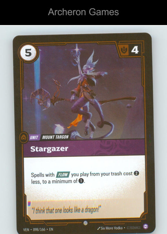 Stargazer VEN 098/166 C Vendetta Riftbound Card Foil