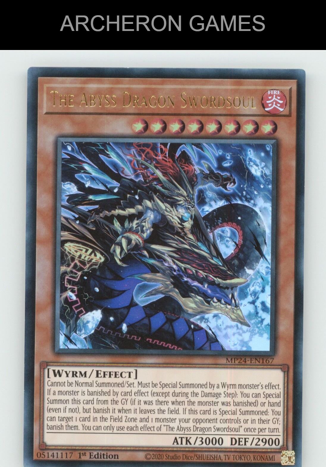 The Abyss Dragon Swordsoul Ultra Rare YUGIOH Card
