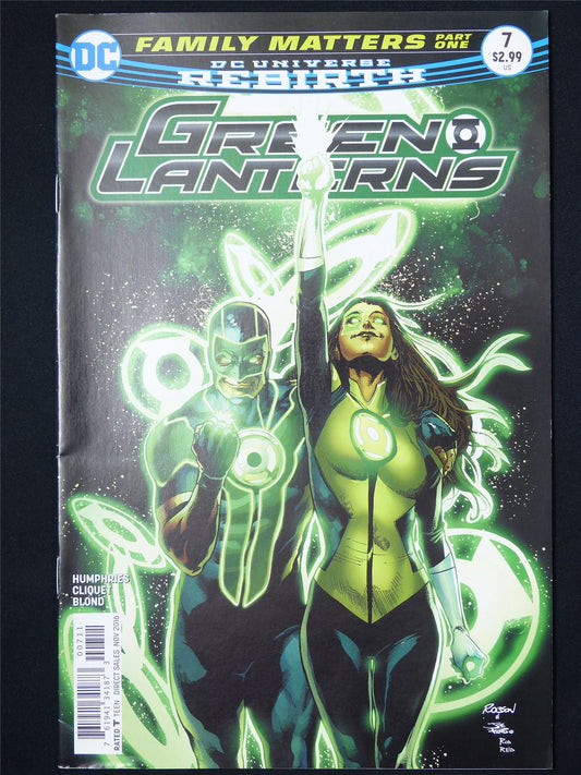 GREEN Lanterns #7 Rebirth - DC Comic #1E5