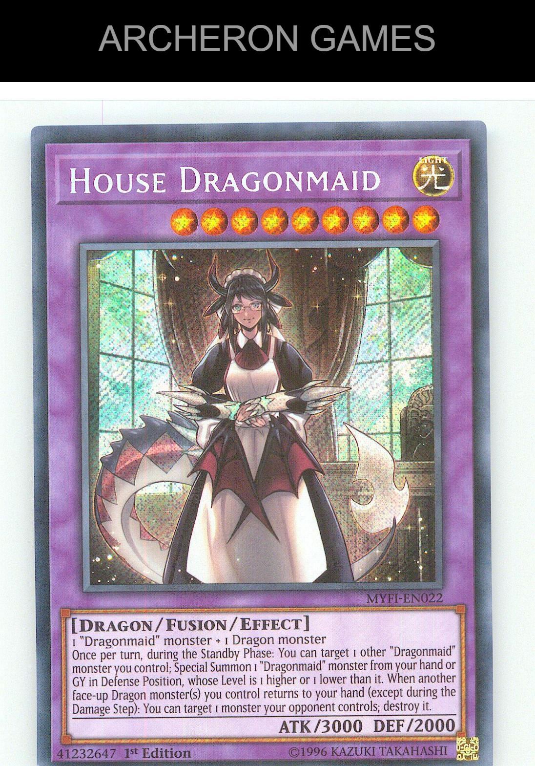 House Dragonmaid SEC YUGIOH Card 1st Edition