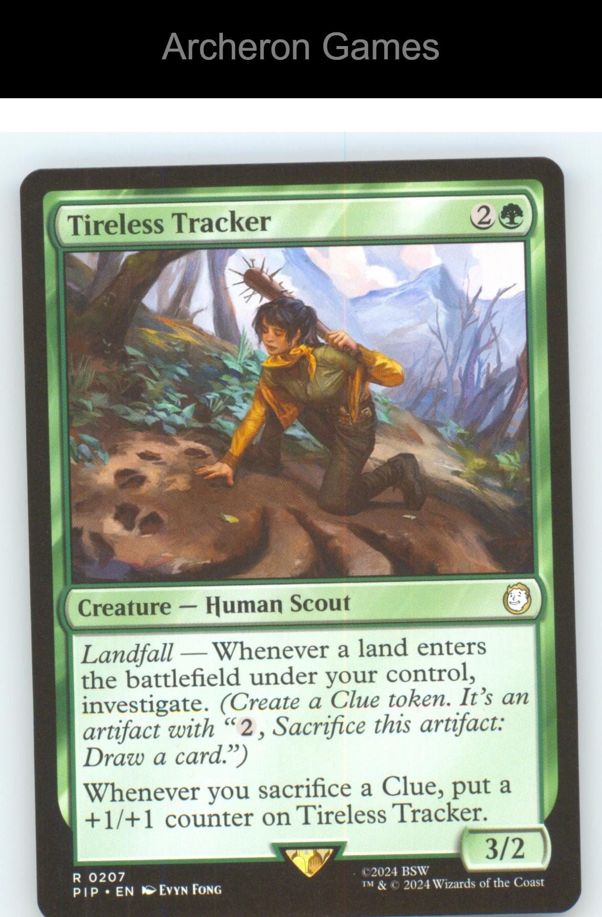 Tireless Tracker PIP 207 R MTG Card NM/EX+