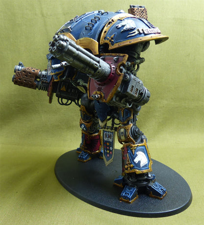Imperial Knight with Forgeworld Shoulder Pads painted - Warhammer 40K #ZB