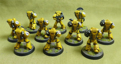 MKVI Tactical Squad set of 10 painted - Imperial Fists - Warhammer Horus Heresy #2N7