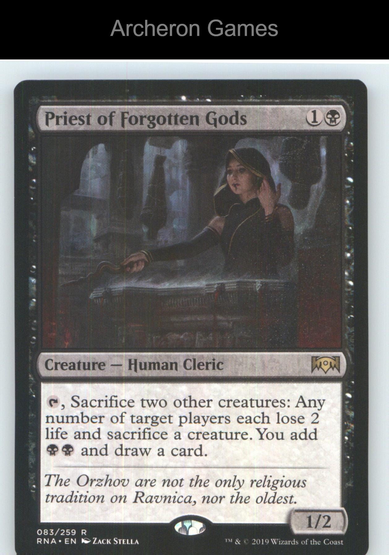 Priest of Forgotten Gods RNA 83 R MTG Card NM/EX+