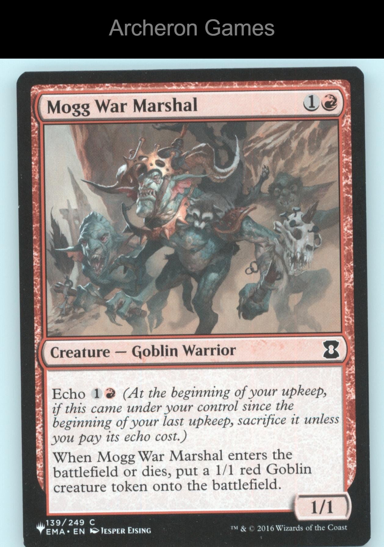 Mogg War Marshal 139 C MTG Card Eternal Masters