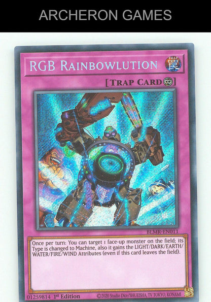 RGB Rainbowlution SEC YUGIOH Card