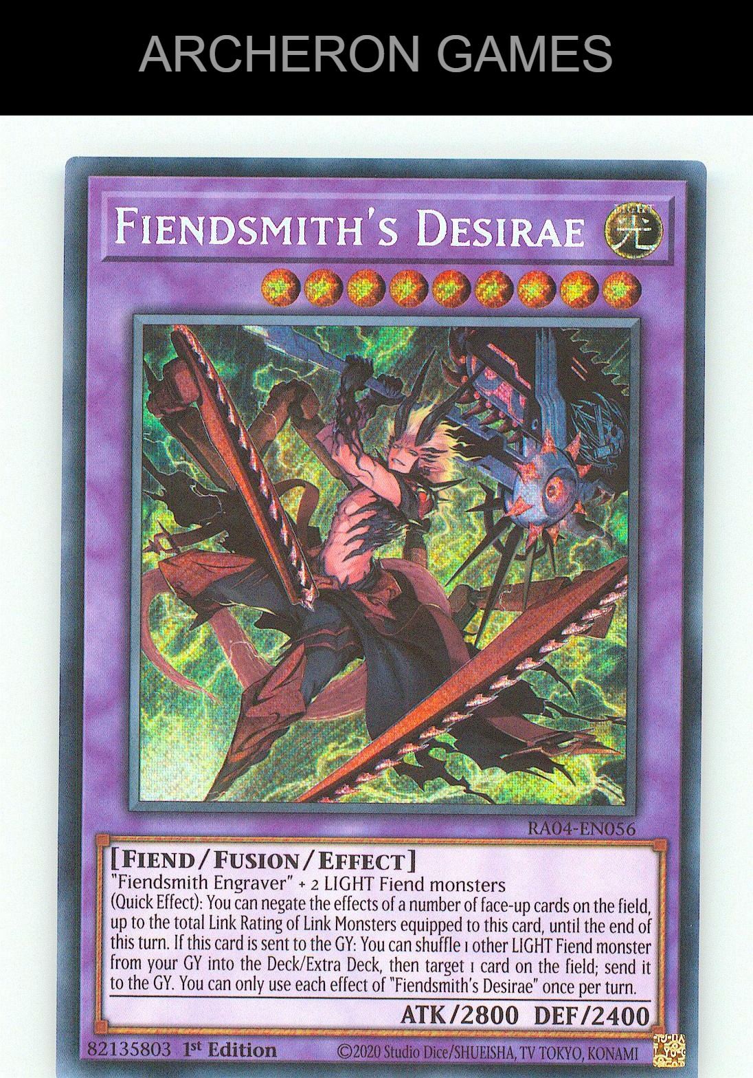 Fiendsmith's Desirae (Secret Rare) SEC YUGIOH Card
