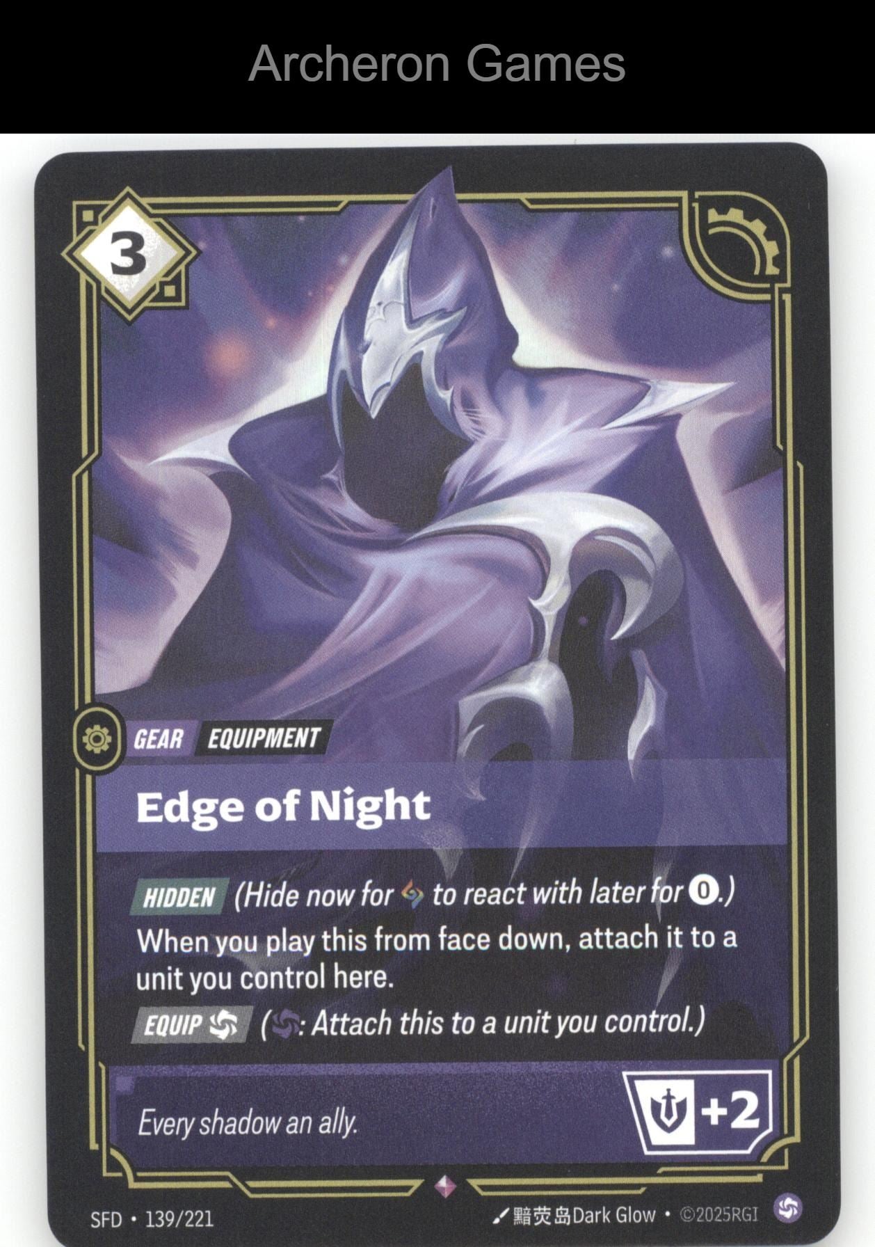 Edge of Night SFD 139/221 R  Card Spiritforged