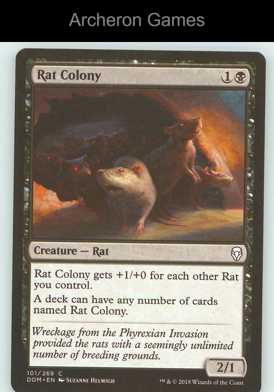 Rat Colony DOM 101 C MTG Card NM/EX+