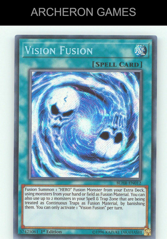 Vision Fusion SEC YUGIOH Card