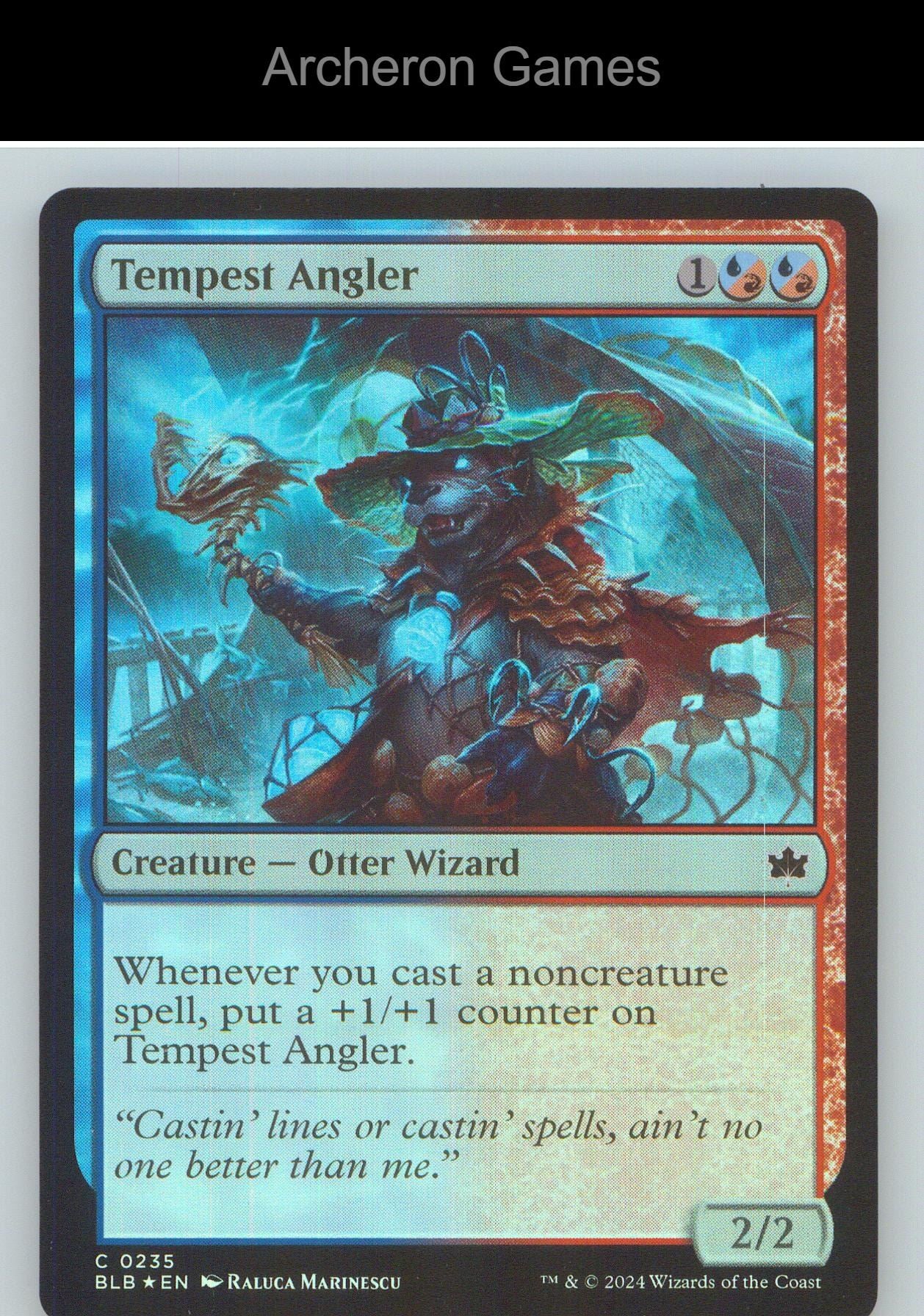 Tempest Angler BLB 235 C MTG Card NM/EX+ Foil