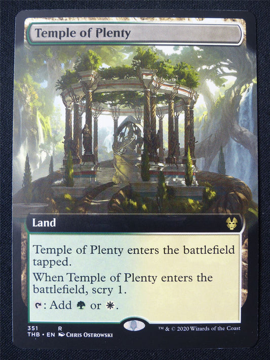 Temple of Plenty Extended Art - THB - Mtg Card #2CE