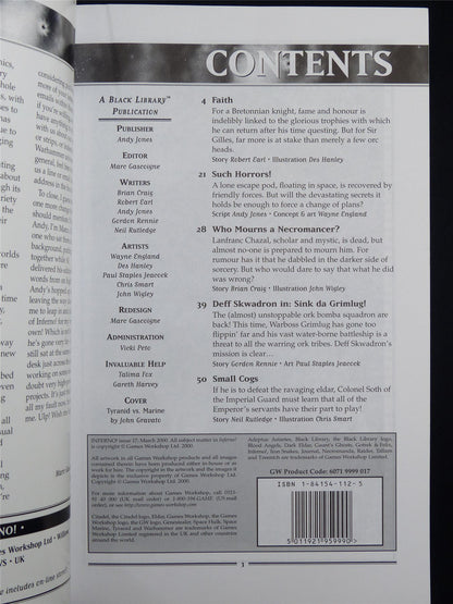Inferno! Tales of Fantasy and Adventure #17 - Games Workshop Black Library Publication #1OJ