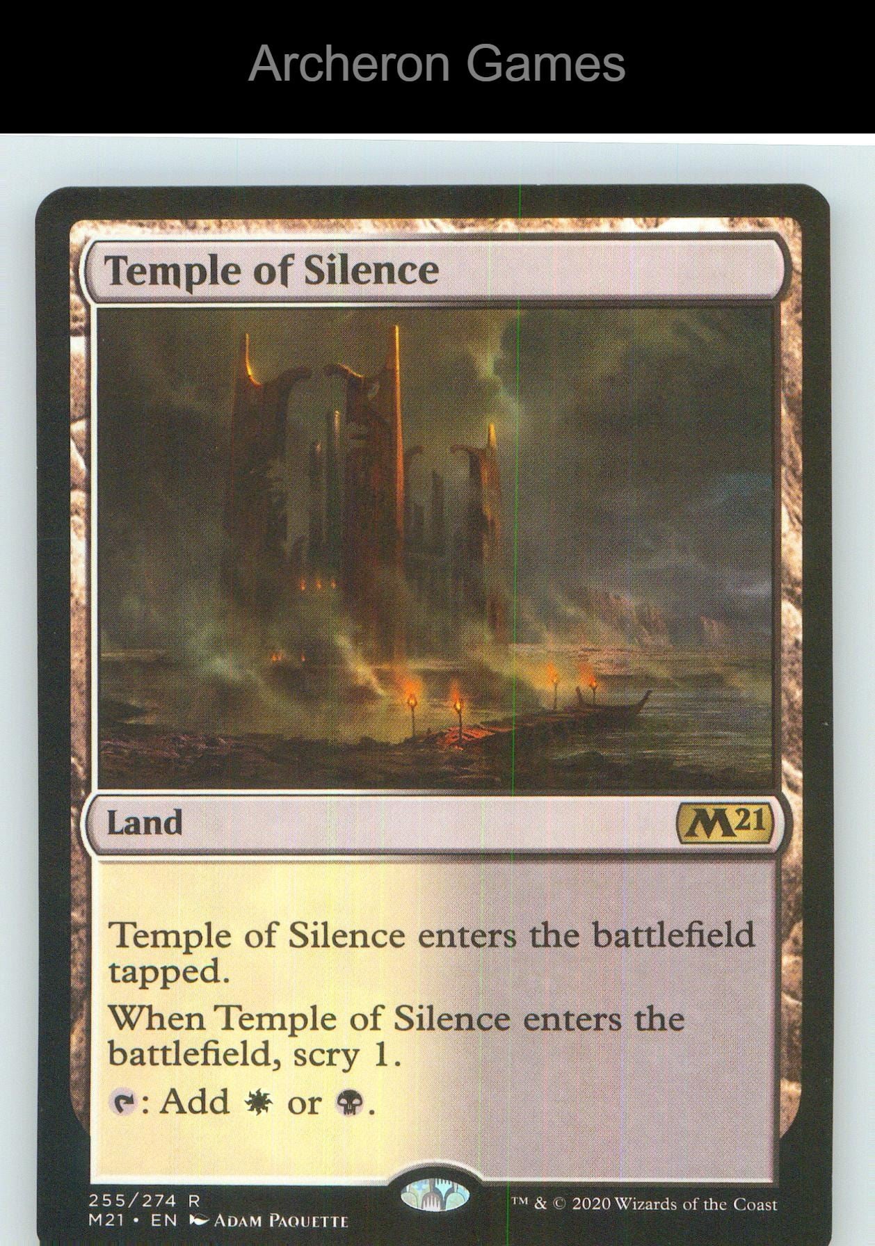Temple of Silence M21 255 R MTG Card NM/EX+