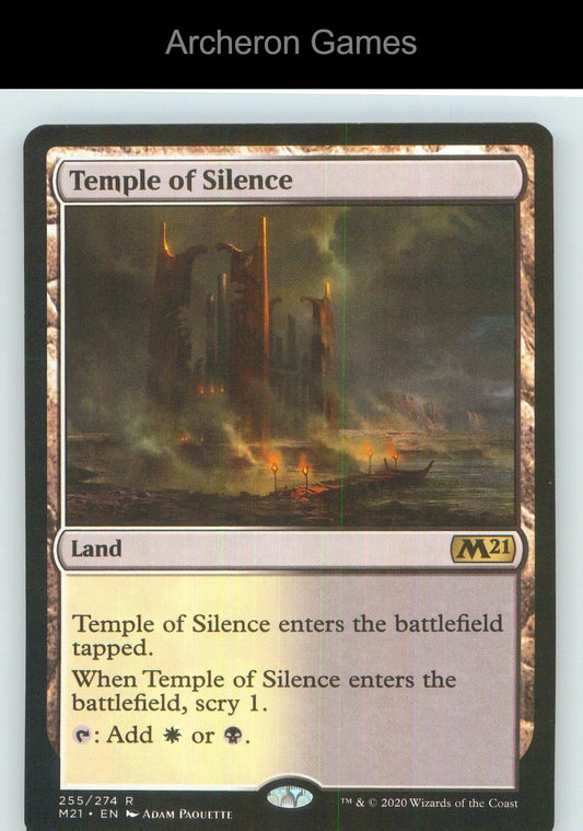 Temple of Silence M21 255 R MTG Card NM/EX+