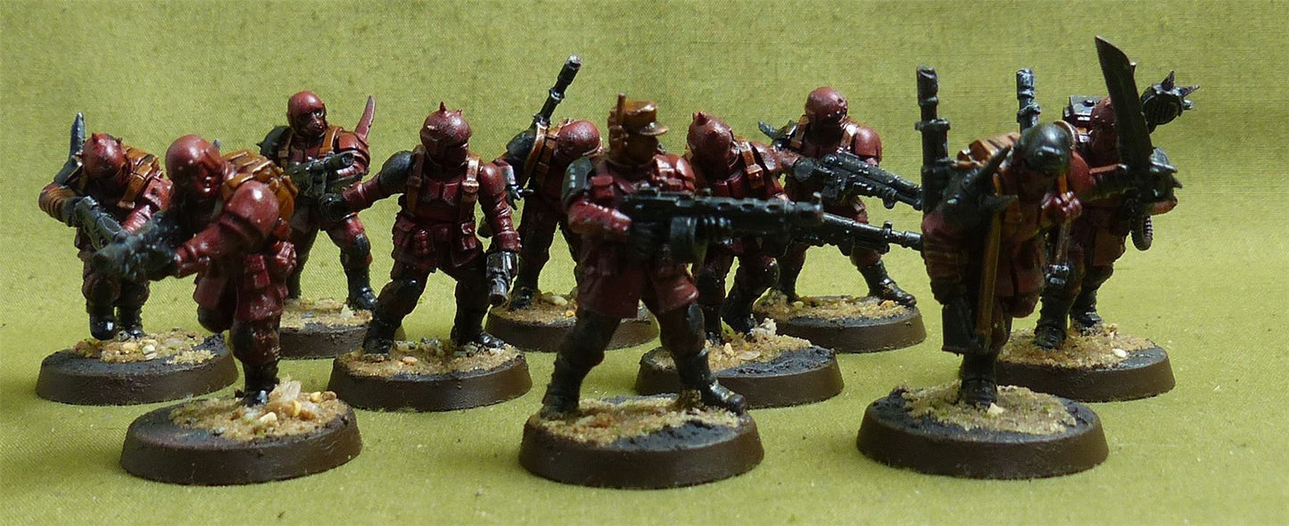 Cadian Shock Troops painted - Astra Militarum - Warhammer 40K #1J2