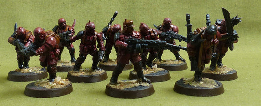 Cadian Shock Troops painted - Astra Militarum - Warhammer 40K #1J2