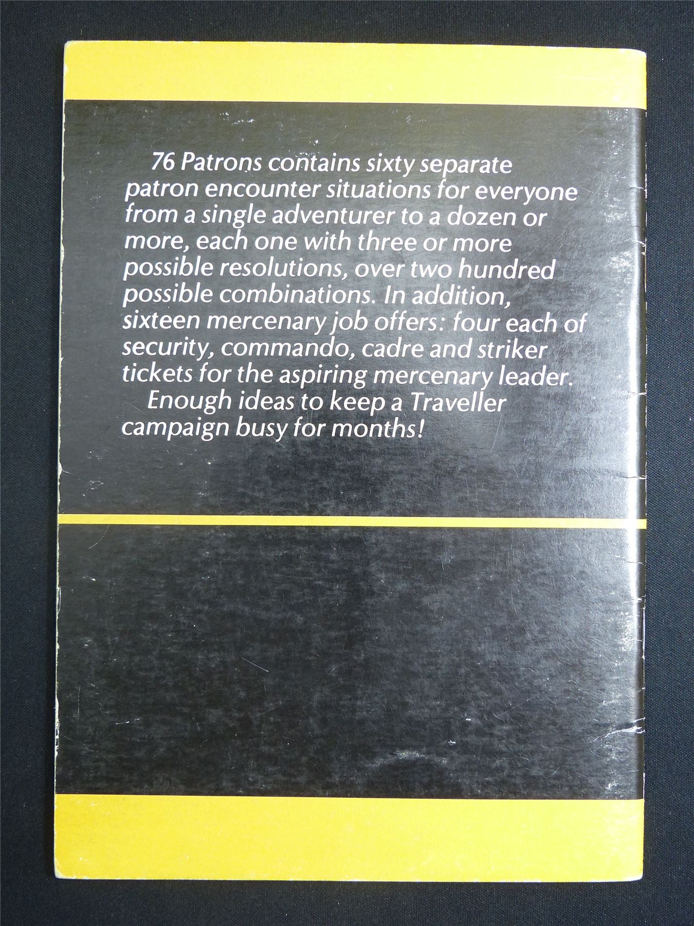 Traveller: Supplement 6: 76 Patrons - Roleplaying Booklet #2T9