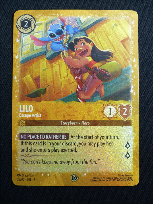 Lilo Escape Artist 25/P2 Foil - Lorcana Card #3JK