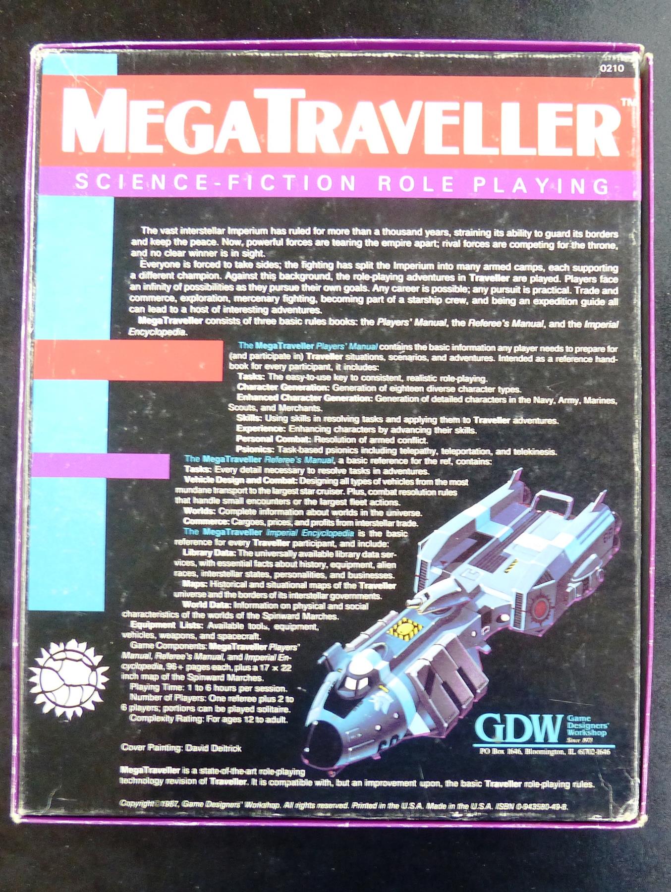 MegaTraveller Science-Fiction Roleplaying Game OOP Classic #1XW