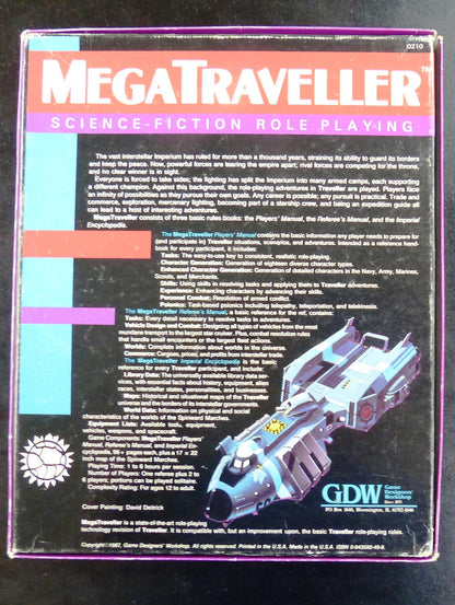 MegaTraveller Science-Fiction Roleplaying Game OOP Classic #1XW