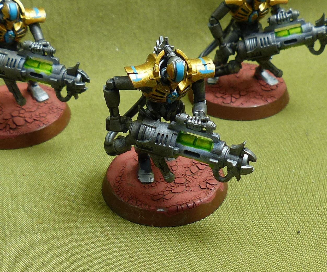 Immortals with Tesla Carbines painted - Necrons - Warhammer 40K #2D5