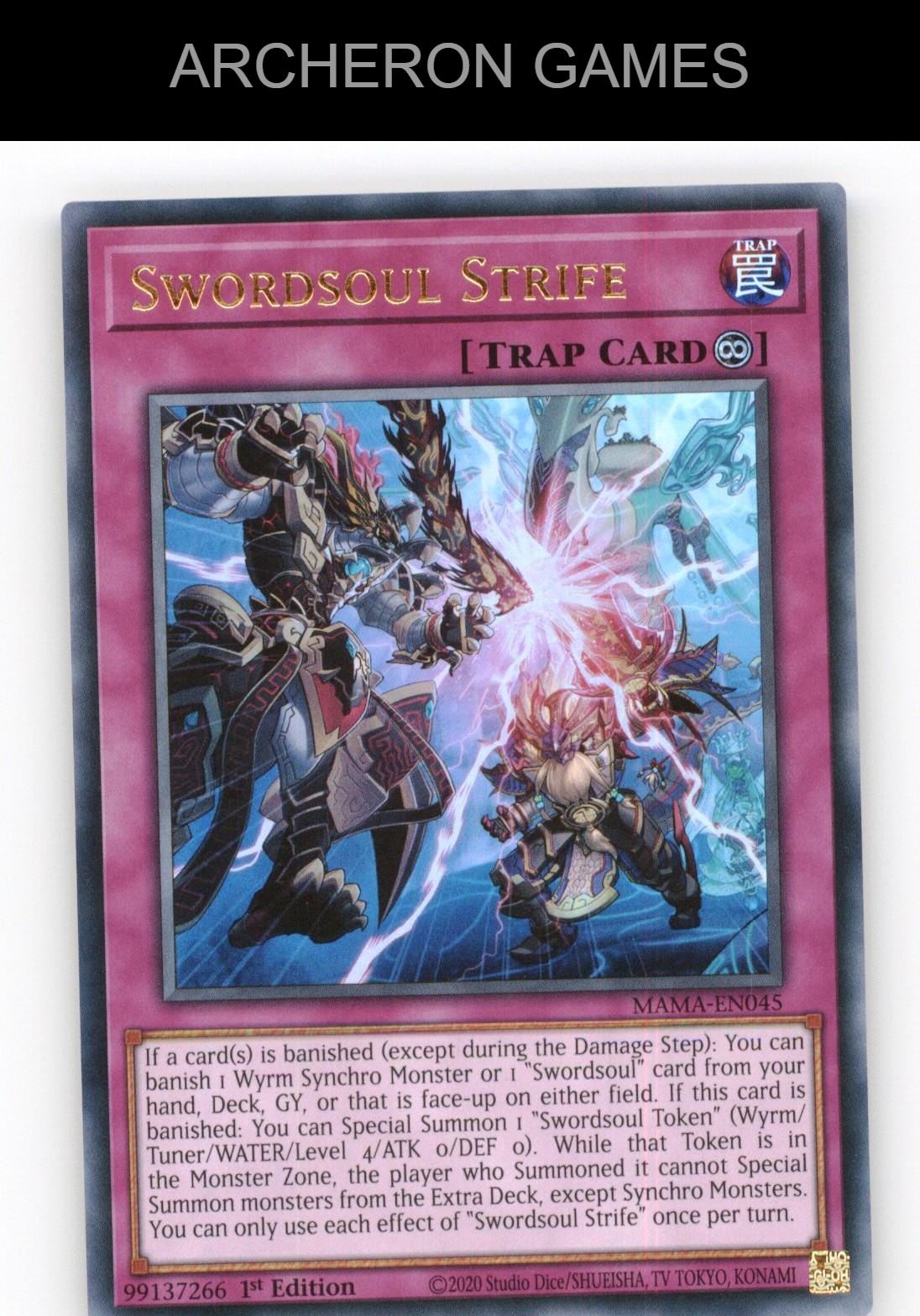 Swordsoul Strife Ultra Rare YUGIOH Card