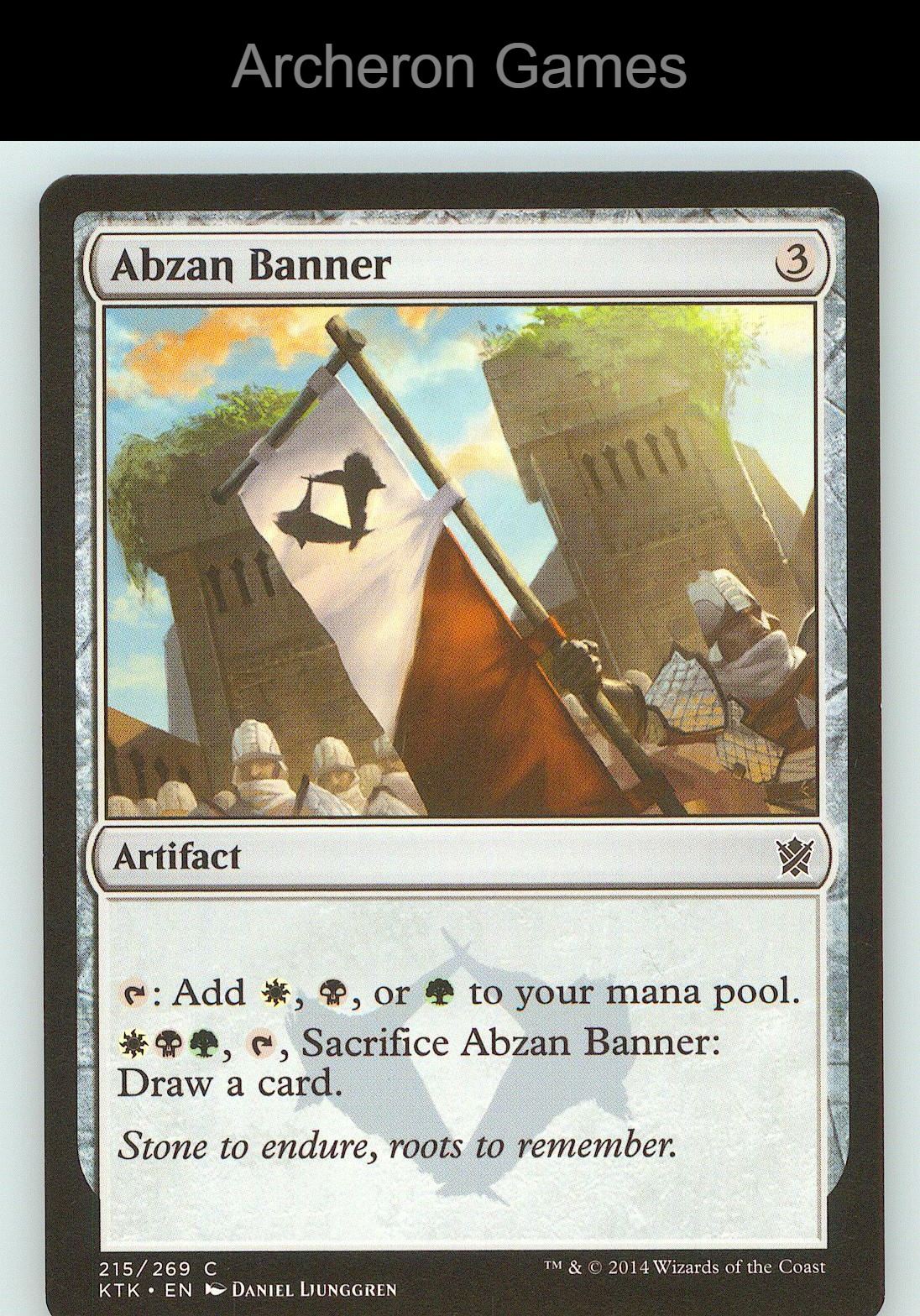 Abzan Banner KTK 215 C MTG Card NM/EX+