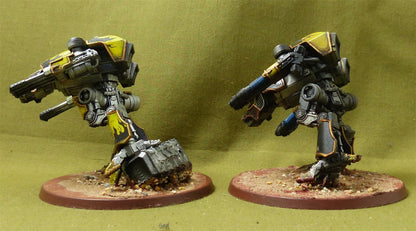 Warhound Scout Titans painted - Warhammer Legions Imperialus #WV