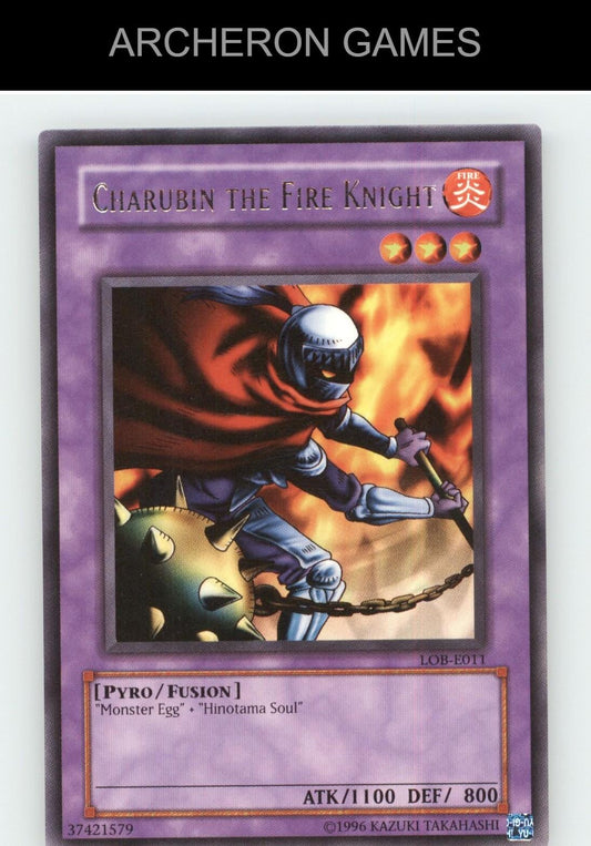 Charubin the Fire Knight R YUGIOH Card