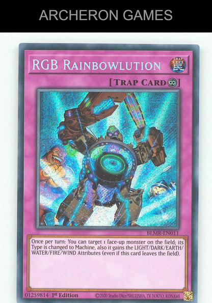 RGB Rainbowlution SEC YUGIOH Card