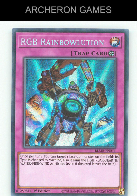 RGB Rainbowlution SEC YUGIOH Card