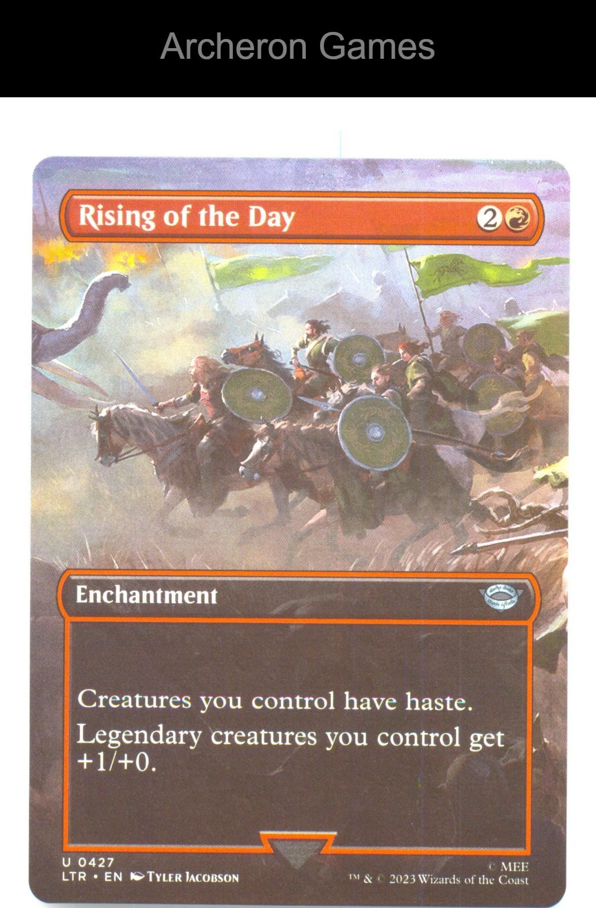 Rising of the Day (Borderless) LTR 427 UC MTG Card NM/EX+