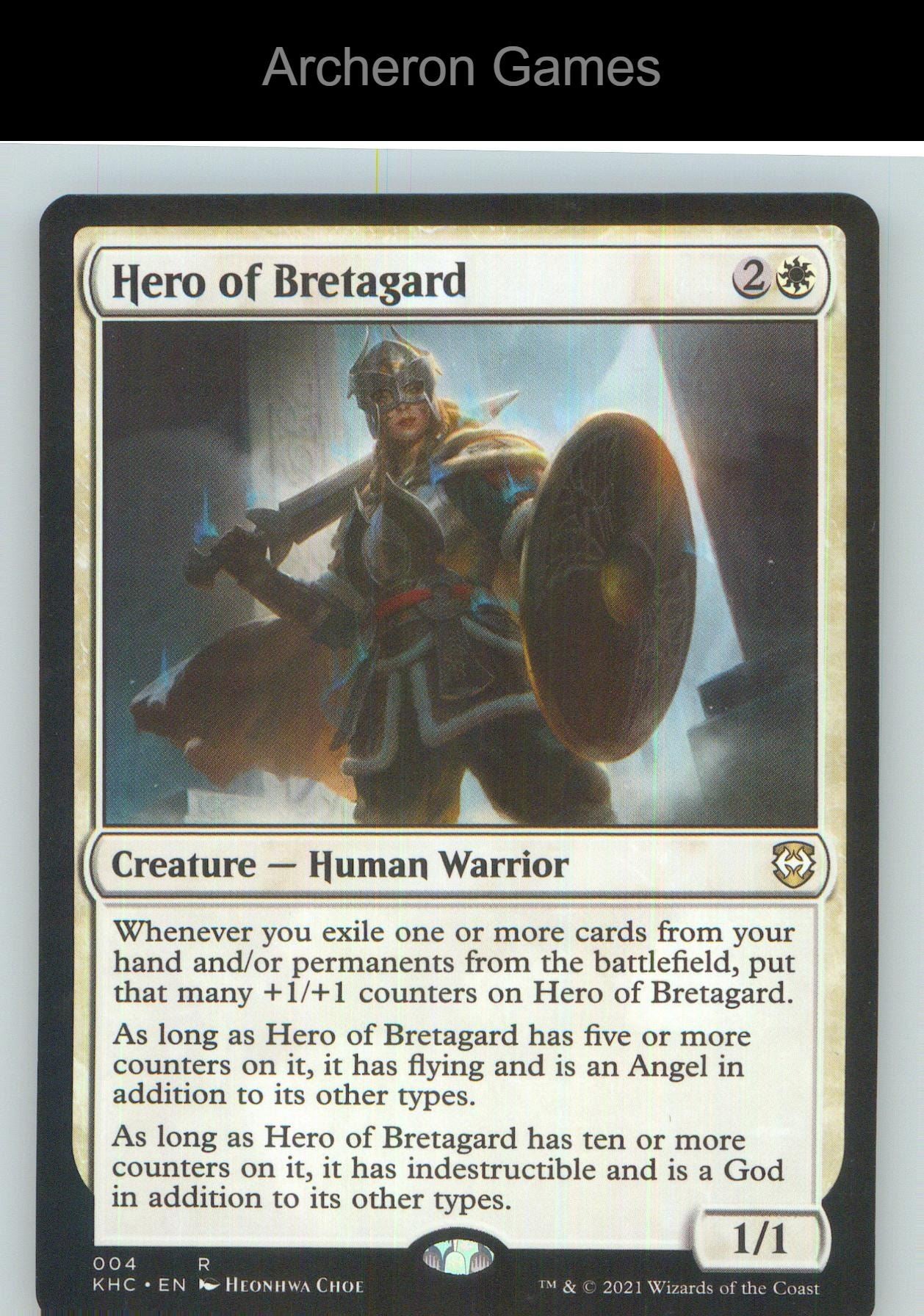 Hero of Bretagard KHC 4 R MTG Card NM/EX+