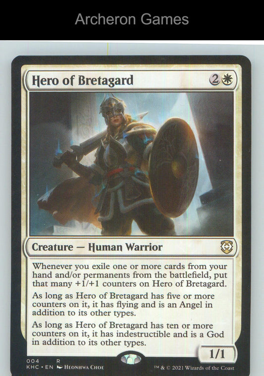 Hero of Bretagard KHC 4 R MTG Card NM/EX+