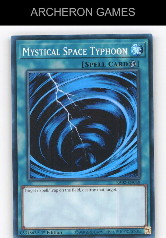 Mystical Space Typhoon SR YUGIOH Card