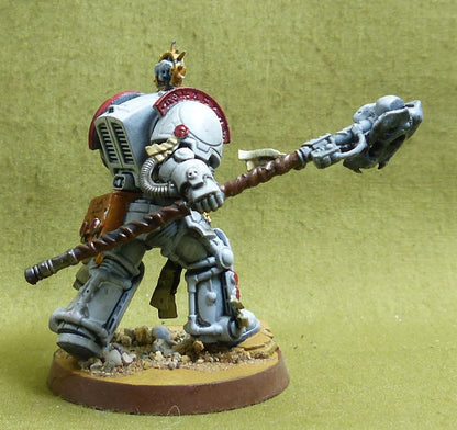 Librarian in Terminator Armour painted - White Scars - Warhammer 40K #4CC