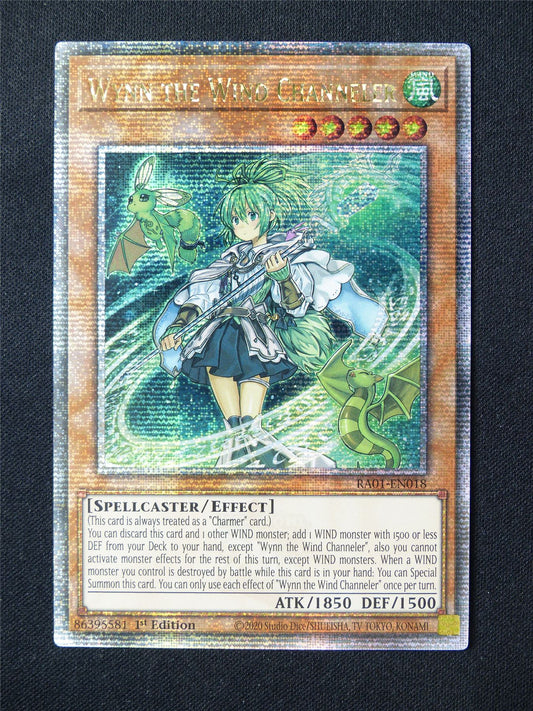 Wynn the Wind Channeler RA01 Quarter Century Rare - 1st ed Yugioh Card #56Q