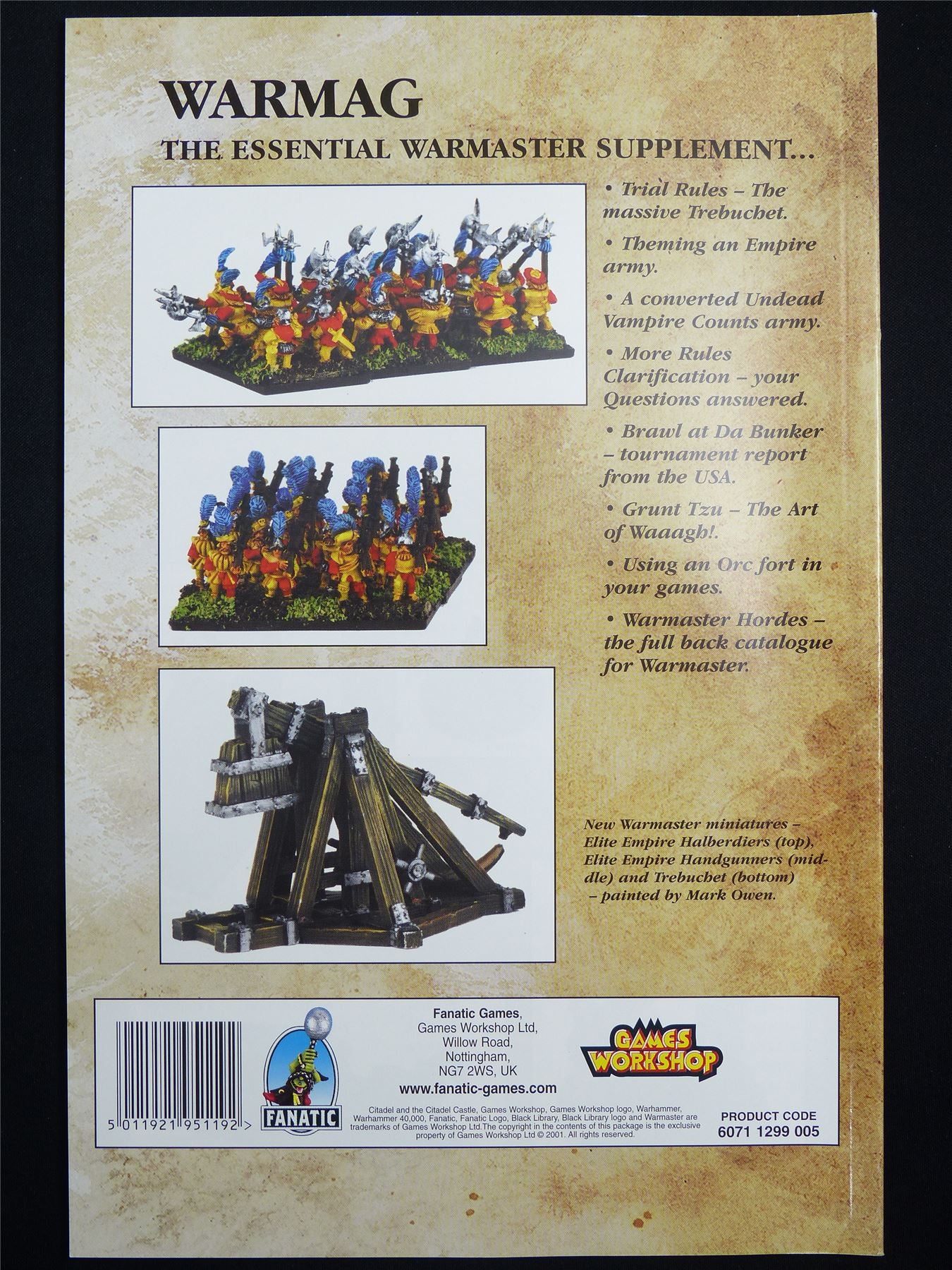 Warmaster #5 Fear the Dark - Games Workshop Magazine #1NC