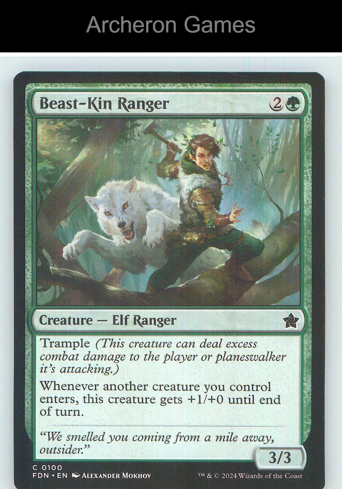 Beast-Kin Ranger FDN 100 C MTG Card NM/EX+