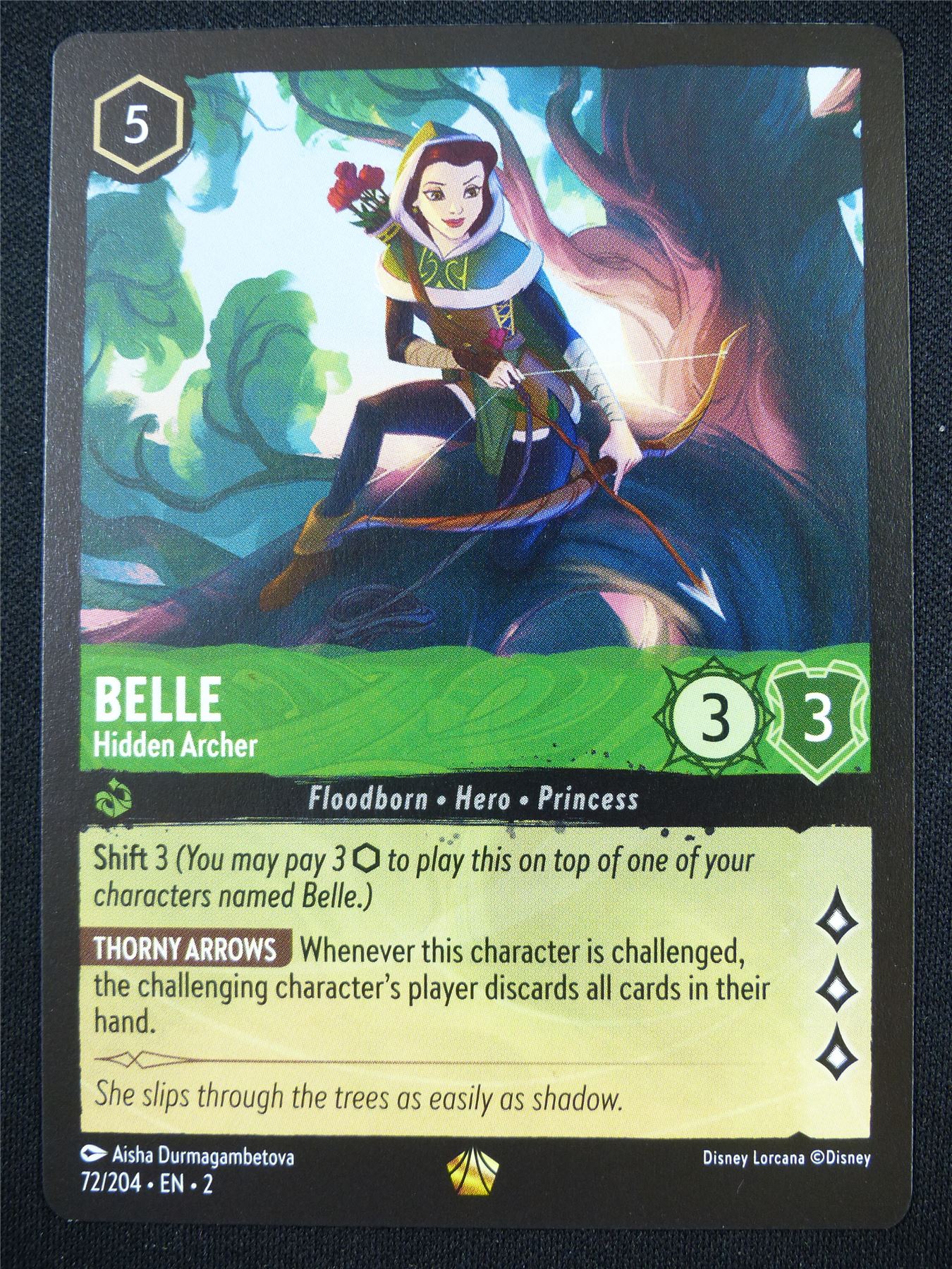 Belle Hidden Archer 72/204 - Lorcana Card #4NM