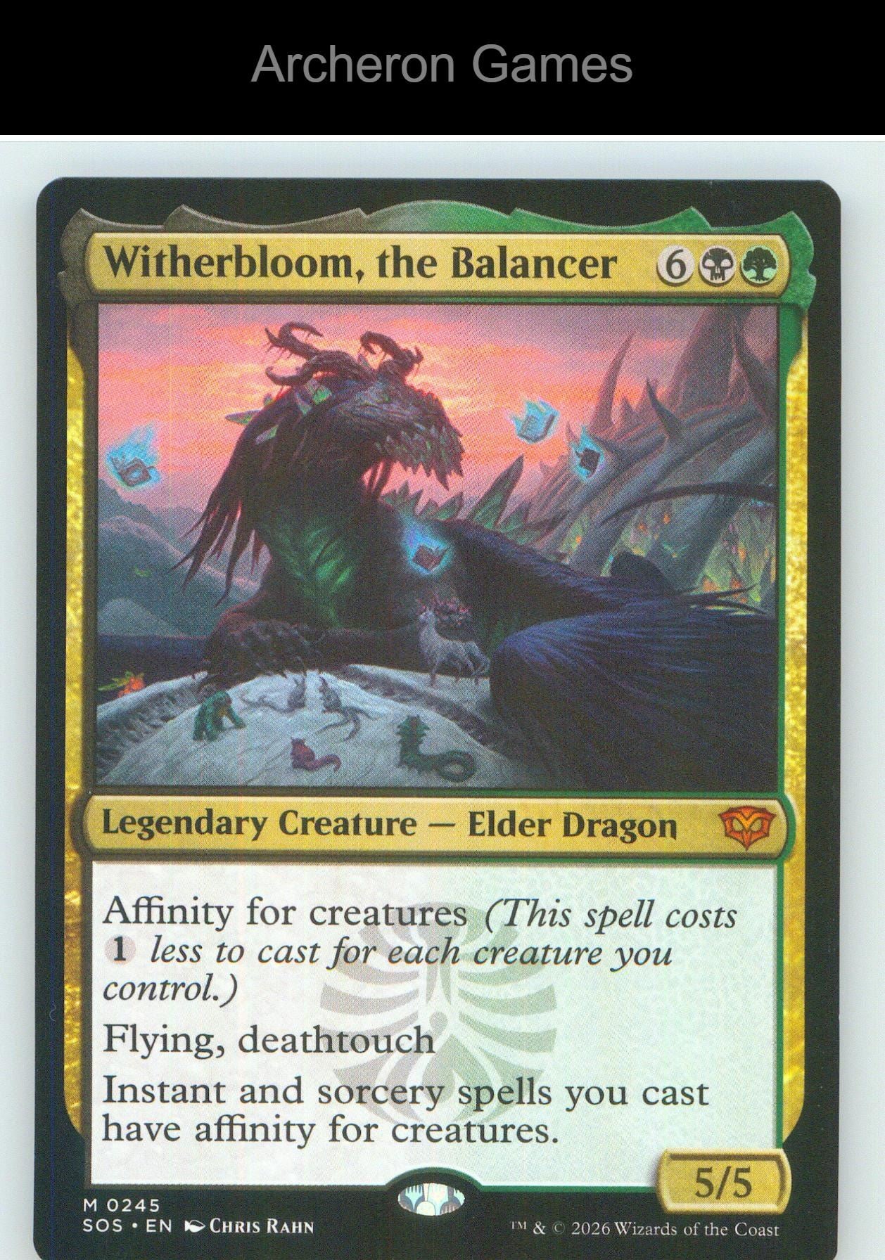 Witherbloom, the Balancer SOS 245 Mythic MTG Card NM/EX+