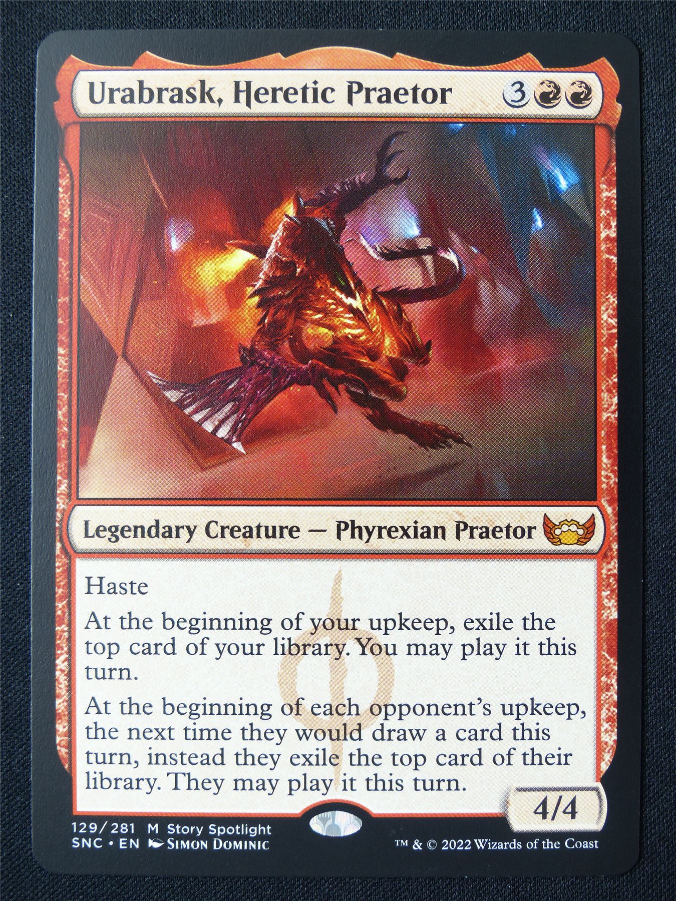 Urabrask Heretic Praetor - SNC - Mtg Card #1QE