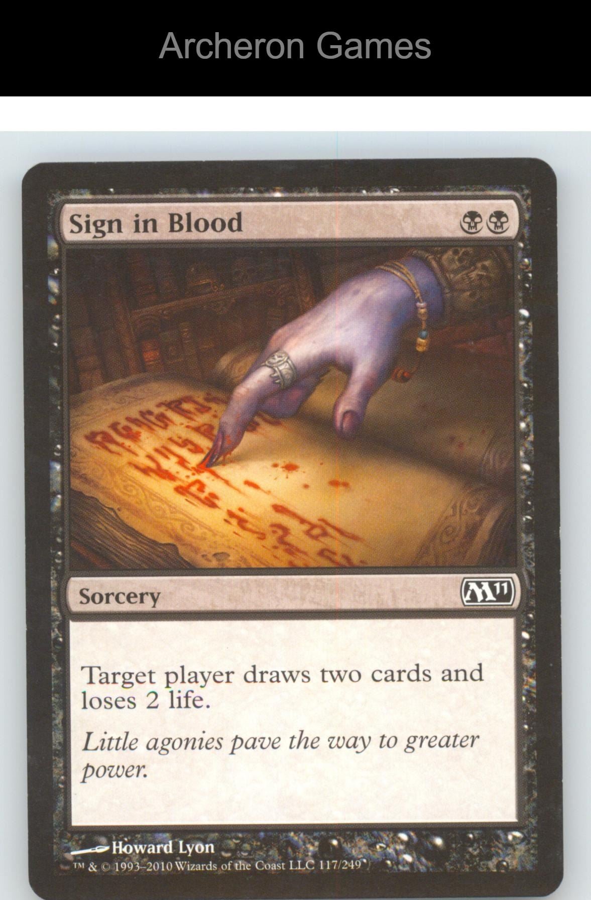 Sign in Blood M11 117 C MTG Card NM/EX+