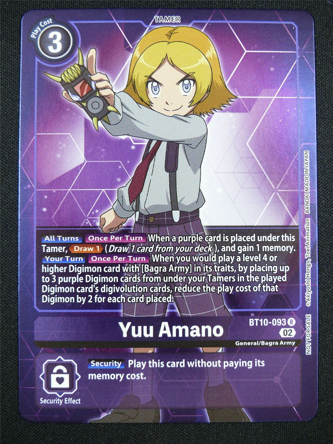 Yuu Amano BT10-093 R alt art - Digimon Card #BS