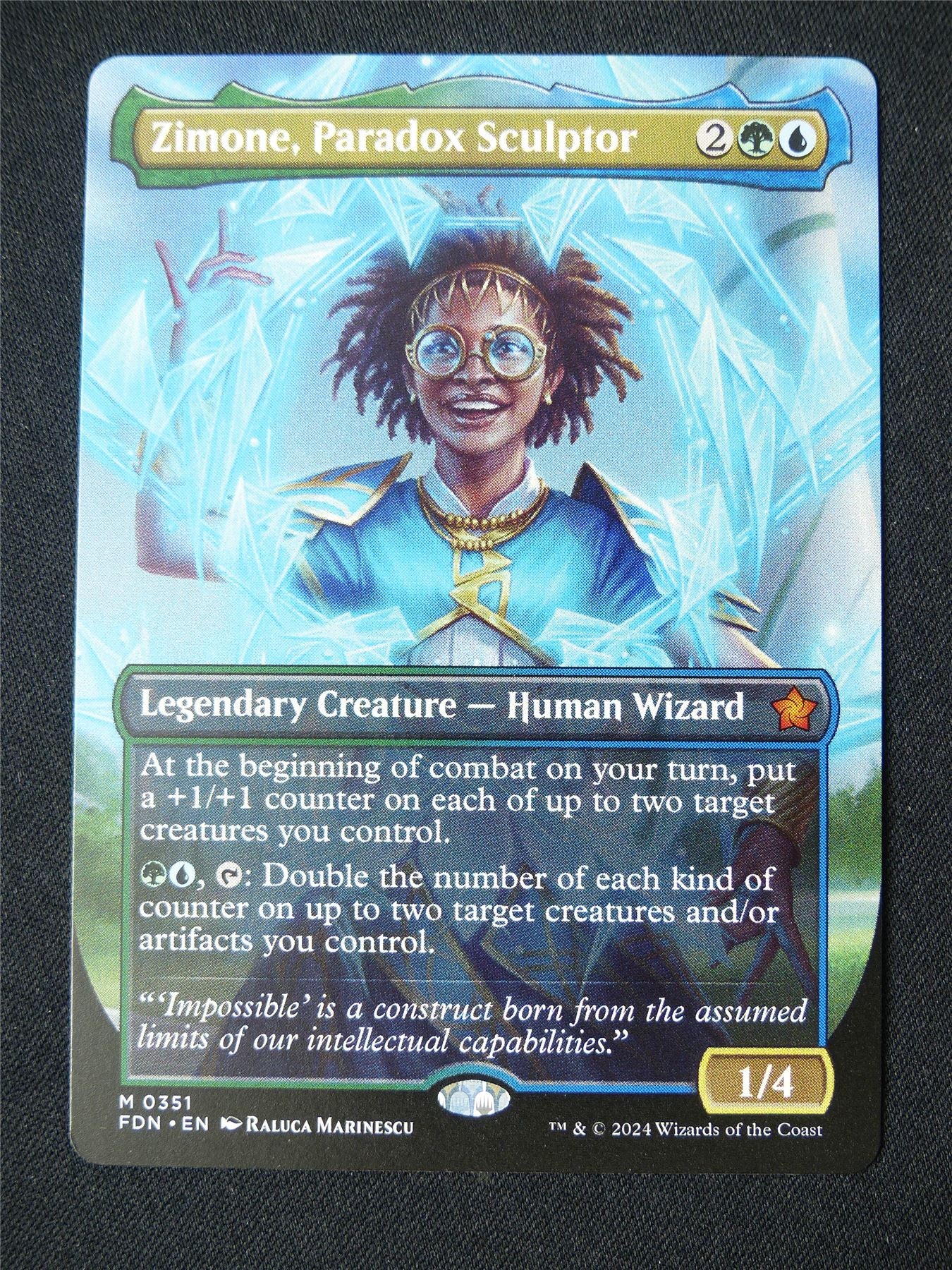 Zimone Paradox Sculptor Borderless - FDN - Mtg Card #4KK