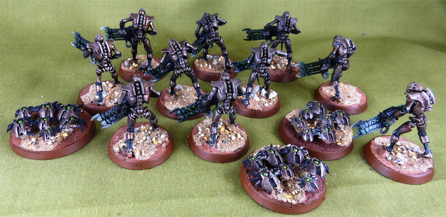 Warriors - Necrons - Painted - Warhammer AoS 40k #3BR