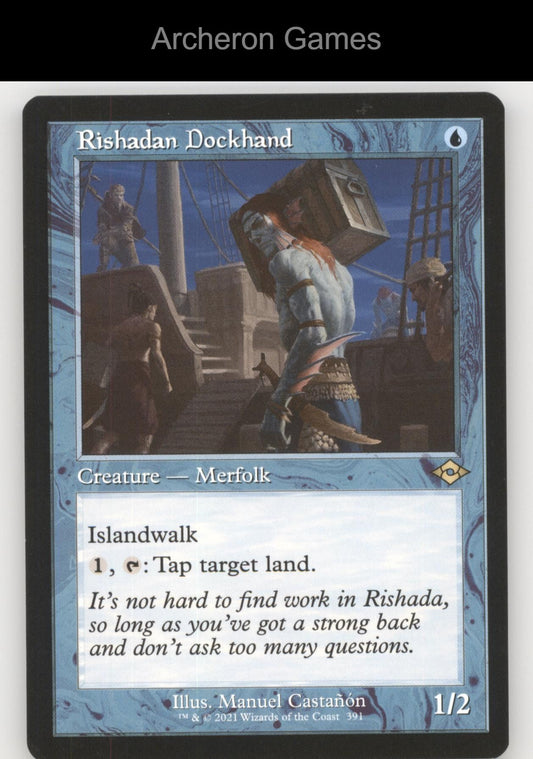 Rishadan Dockhand (Retro Frame) 391 R MTG Card Modern Horizons 2