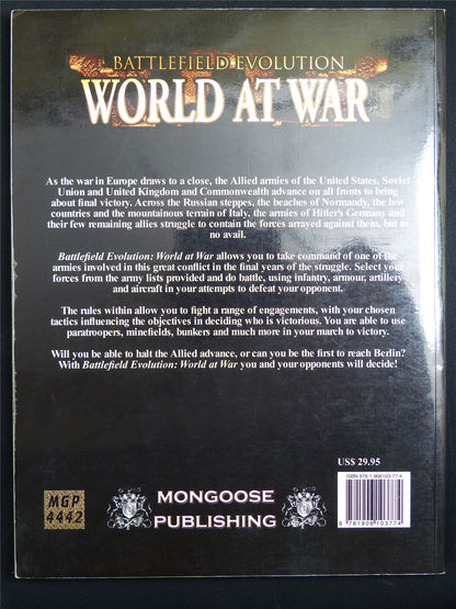 Battlefield Evolution: World at War: WW2 Miniatures Rules 1944-1945 - Rulebook Softback #BG