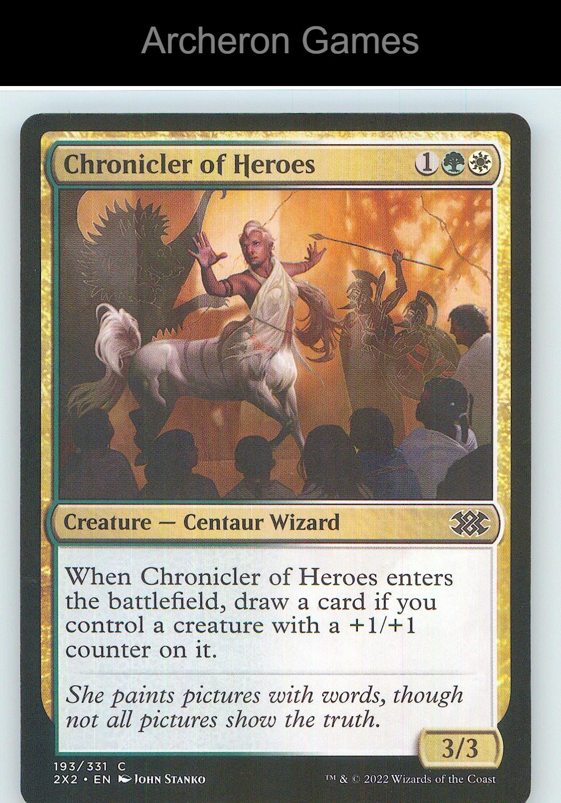 Chronicler of Heroes 2X2 193 C MTG Card NM/EX+